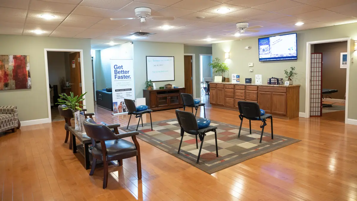 The treatment and waiting area at Power of Life Health Center in Rocky River